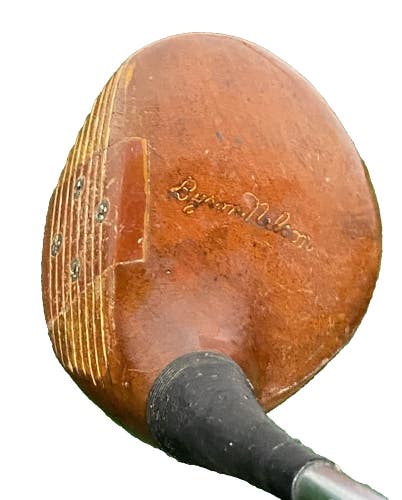 MacGregor Byron Nelson Reg 259TW Persimmon 2 Wood RH Stiff Steel 43 Cord Grip HC