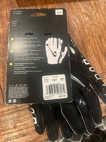 Black Large Nike Vapor Jet Gloves (New)