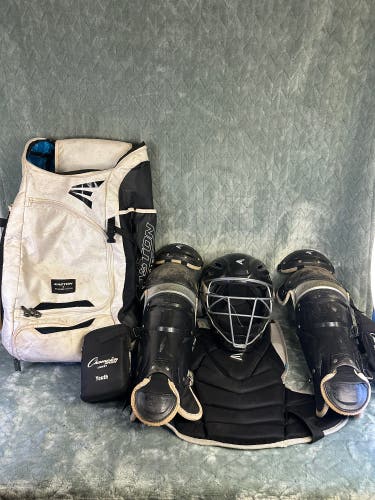 Black Youth Medium Easton Jen schro Catcher's Combo (Used)