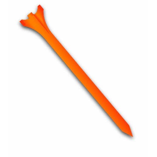 Zero Friction Power 3-Prong Tees (3", Orange, 12pk) Golf NEW