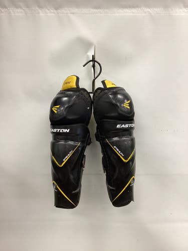 Used Easton RS SHINS Intermediate Shin Guards Black 13" 11851-S000050617