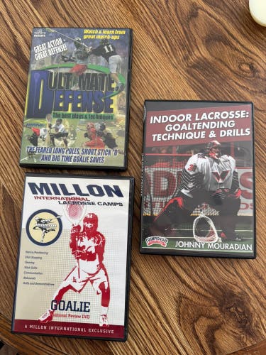 Box & Field Goalie Lacrosse DVD Bundle