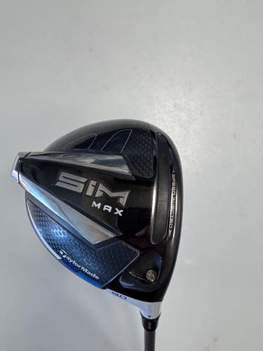 Used Taylormade SIM MAX Mens Driver RH 9.0 Degree 11860-S000313985
