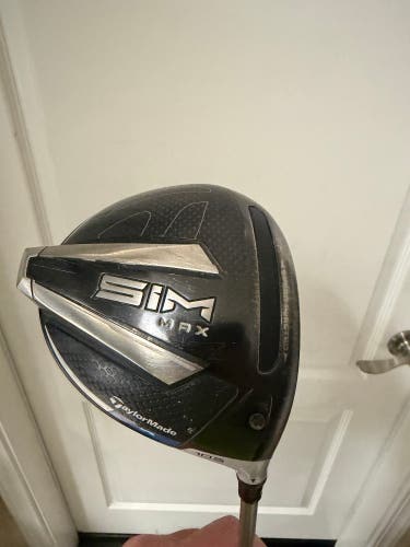 Men's 2020 TaylorMade SIM Max Right Handed Driver Stiff Flex 10.5 Loft Graphite Shaft (Used)