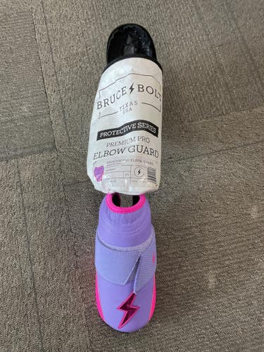 Used BRUCE BOLT PREMIUM PRO ELBOW GUARD BB/SB Elbow Protector Purple And Pink 11614-S000242321