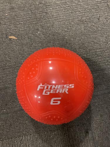 Used Fitness Gear Slam Ball Orange 6 lb 11614-S000242286