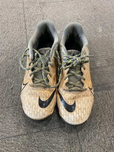 Used Nike HYPDERDIAMOND 4 BB/SB Cleats Grey Junior 05 11614-S000242281