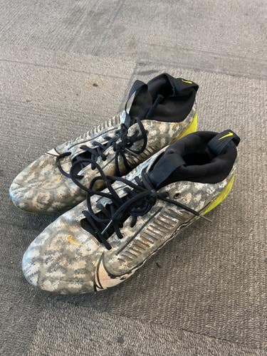 Used Nike VAPOR Adult FB Cleats Grey Senior 12 11614-S000242267