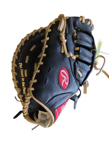 Used Rawlings HIGHLIGHT FB BB/SB First Base LH Throw Black 11 1/2" 11450-S000527131