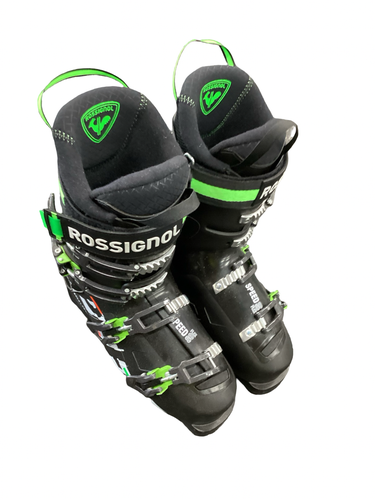 Used Rossignol SPEED FLEX 80 Mens DH Ski Boot Black 265 MP - M08.5 - W09.5 11613-S000188106