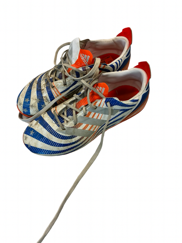 Used Adidas Soccer Cleats White Junior 01 11682-S000137619