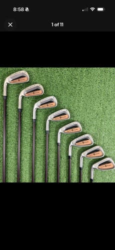 4 Vintage Iron Sets Ben Hogan Apex Bounce Sole Taylormade Firesole Louisville Golf Left Handed