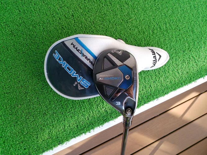 Callaway Ai SMOKE 18* 3-Hybrid w/ TENSEI Blue 75g Stiff Flex Shaft
