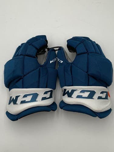 Colorado Avalanche Blue CCM HGPJSPP Gloves 14" Pro Stock (Used)