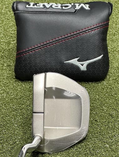 Mizuno M Craft Nagoya B Nickel Mallet Putter Forged in Japan 34" w/ Cover MINT!