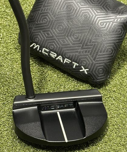 Mizuno Golf M Craft X B5 Mallet Putter Right Hand 34" Inch w/ Headcover MINT!