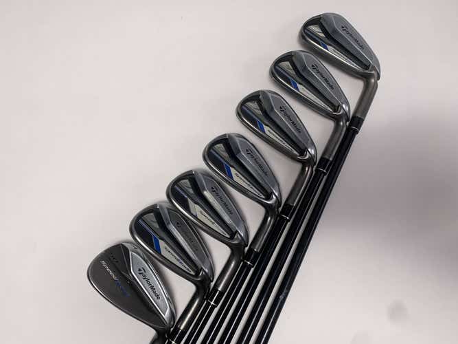 TaylorMade Speedblade Iron Set 5-PW+GW VeloxT 75g Stiff Graphite Mens RH +1/2''