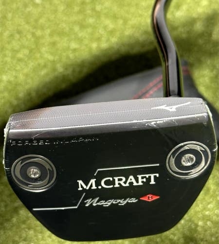 Mizuno M Craft Nagoya B Grey Ion Putter Forged in Japan 34" w/ Cover MINT!