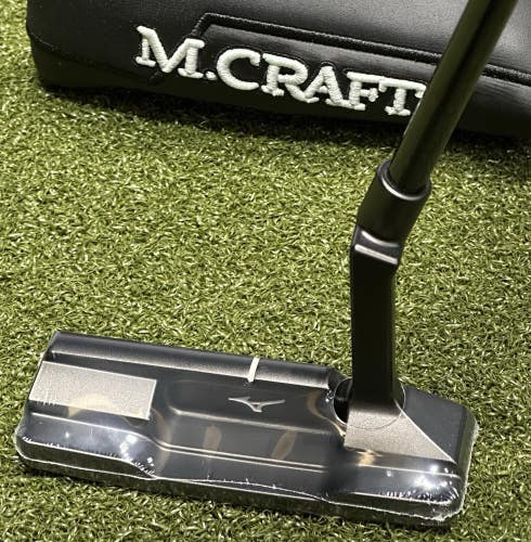 Mizuno M Craft Kyoto P Grey Ion Blade Putter LEFT Hand 34" w/ Cover LH MINT!