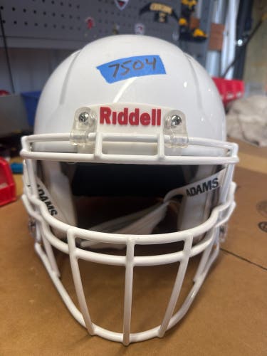 USED RIDDELL SPEED ICON ADULT HELMET - SMALL - WHITE METALLIC