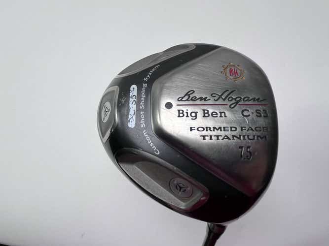 Ben Hogan Big Ben CS3 Driver 7.5* Aldila NV-H Green 70g Extra Stiff RH