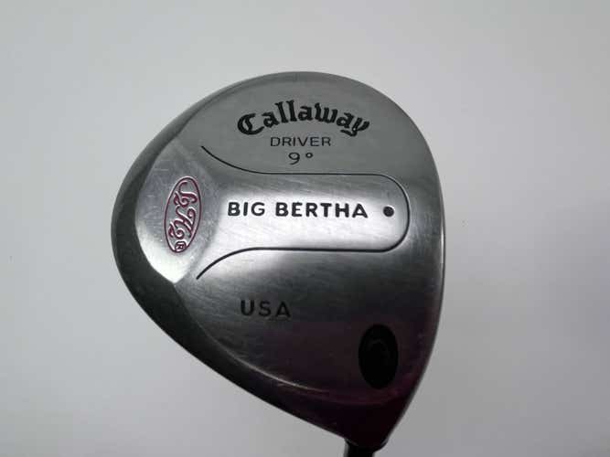 Callaway Big Bertha Driver 9* RCH 60 Firm Graphite Mens RH
