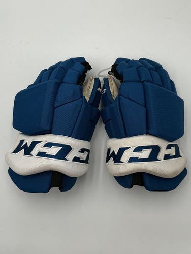 Colorado Avalanche Blue CCM HGTKPP Gloves 14" Pro Stock (Used)