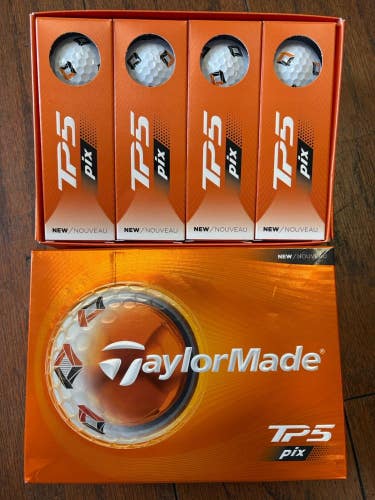 2 Dozen 2026 Taylor Made TP 5 Pix Golf Balls