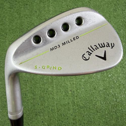Callaway MD3 Milled 52 10 Gap Wedge S Grind Dynamic Gold Left Handed +1/2 Long