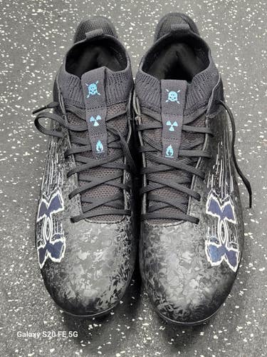 Used Under Armour Adult FB Cleats Black Senior 12 11849-S000043109