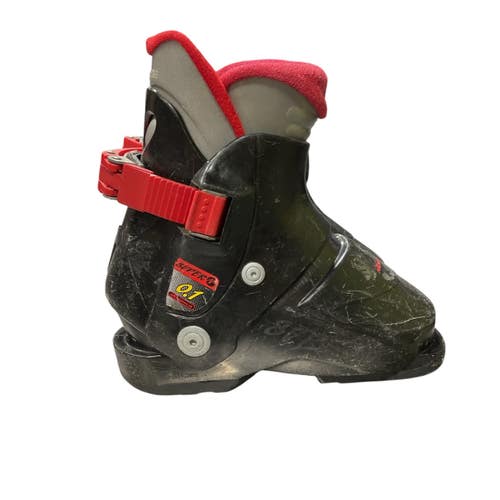 Used Nordica 0.1 SUPER Boys DH Ski Boot Black 155 MP - Y08 11847-S000038014