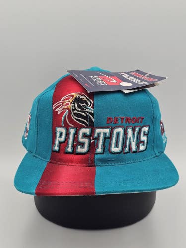 Vintage Detroit Pistons 1997 NBA Draft Sports Specialties Snapback Vtg Cap Hat