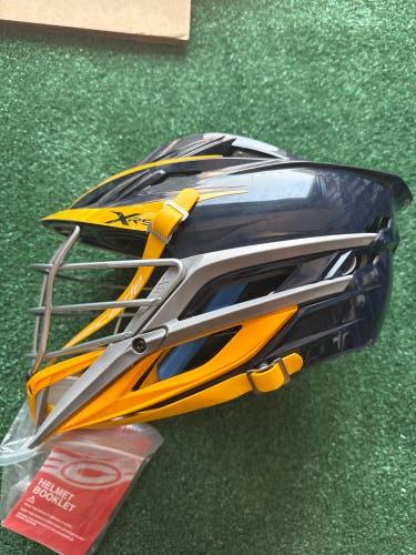 Blue & Yellow Adult Cascade XRS Helmet (New) | OSFM