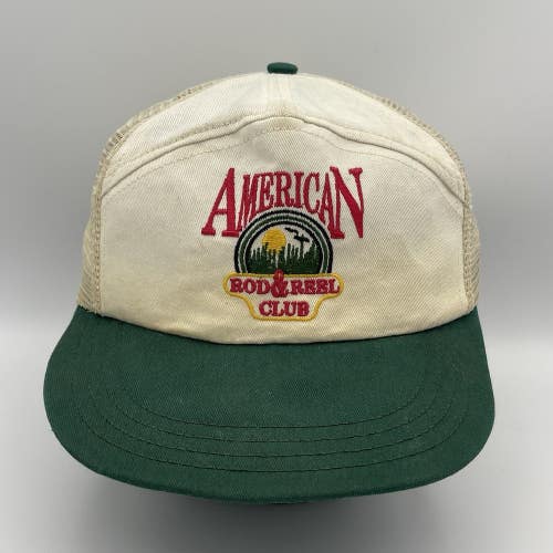 Vintage American Rod And Reel Club Snapback Hat Cap Hunting Fishing
