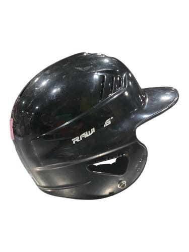Used Rawlings BB HELMET Batting Helmet No Mask Black Fits all 11847-S000036282