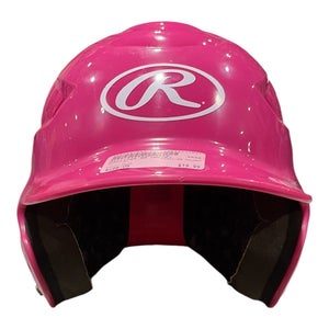 Used Rawlings BB HALMET Batting Helmet No Mask Pink One Size 11847-S000037444