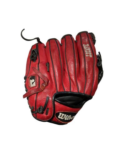 Used Wilson BANDIT BB/SB Glove RH Throw Red 11 1/4" 11847-S000034597
