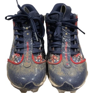 Used Under Armour BB CLEATS BB/SB Cleats Royal Blue Junior 01 11847-S000037574