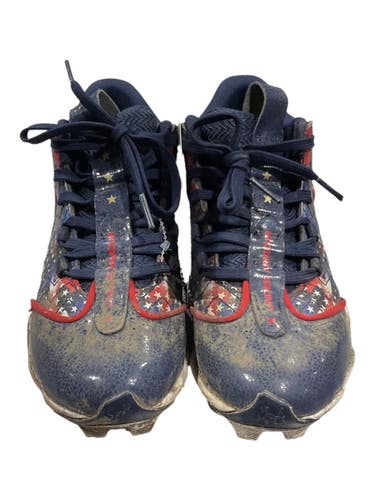 Used Under Armour BB CLEATS BB/SB Cleats Royal Blue Junior 01 11847-S000037574