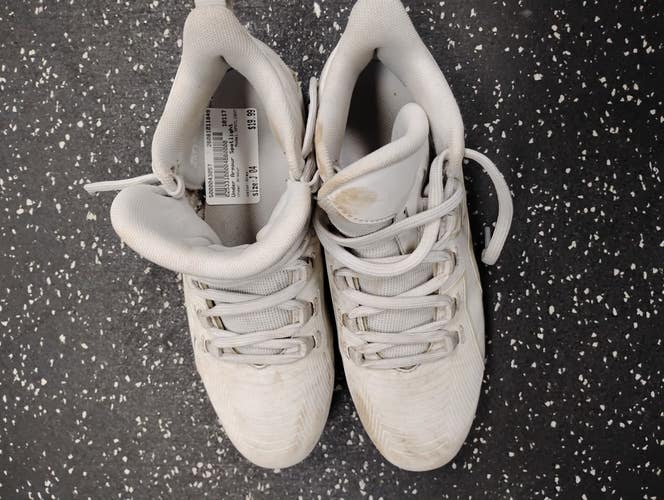 Used Under Armour SPOTLIGHT LAX Cleats Boys Grey Junior 04 11849-S000043057