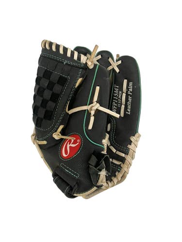 Used Rawlings WFP115MT RH Throw Fastpitch Gloves Black 11 1/2" 11692-S000155862