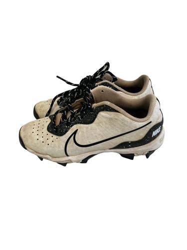 Used Nike ALPHA 4 HUARACHE KEYSTONE BB/SB Cleats White Junior 03 11692-S000155883