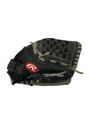 Used Rawlings RSB RH Throw Fastpitch Gloves Black 12" 11692-S000155955