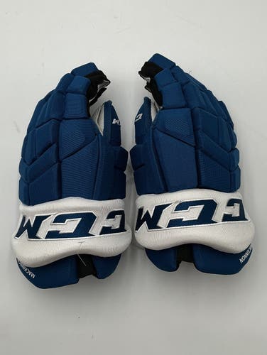 Colorado Avalanche Blue MacKinnon CCM HGTKPP Gloves 14" Pro Stock (Used)