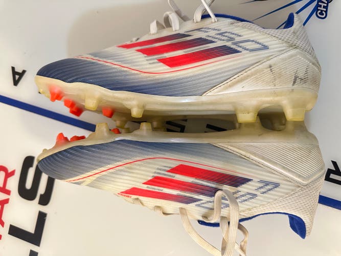 White Kids 6.5Y (Big Kids / Youth) Adidas F50 adizero Molded Cleats Cleats (Used)