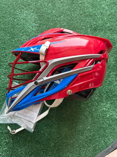Red & Blue Adult Cascade XRS Helmet (New) | OSFM
