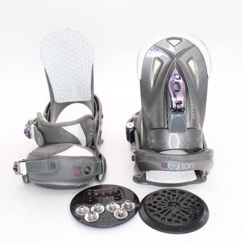 Burton Stiletto Women's Snowboard Bindings- Size Small (Fits US Size 4 - 6) Used