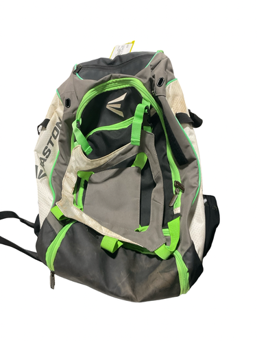 Used Easton BALL BAG GREEN/GREY/WHT BB/SB Player Carry Bag Grey 11834-S000055921