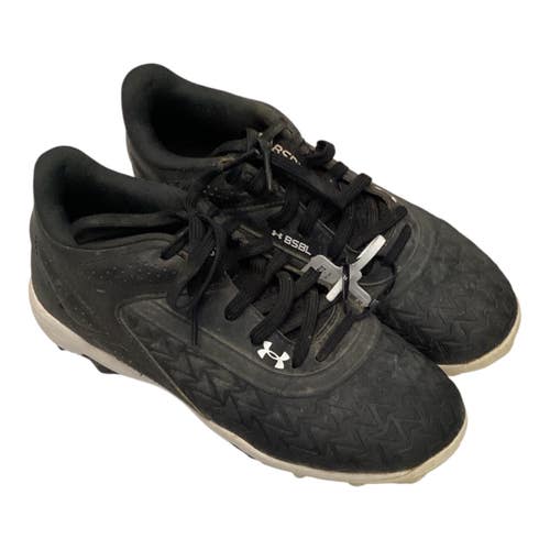 Used Under Armour BSBL BB/SB Cleats Black Junior 04.5 11443-S000207853