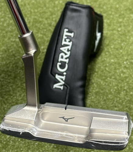 Mizuno M Craft Kyoto P Nickel Blade Putter Forged in Japan 34" RH w/ Cover MINT!
